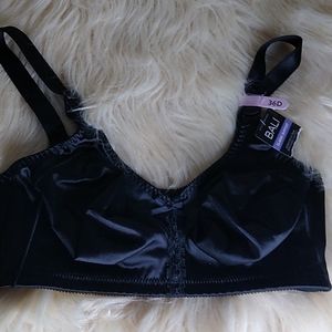 Bali Classic Support Bra 36D NWT Black